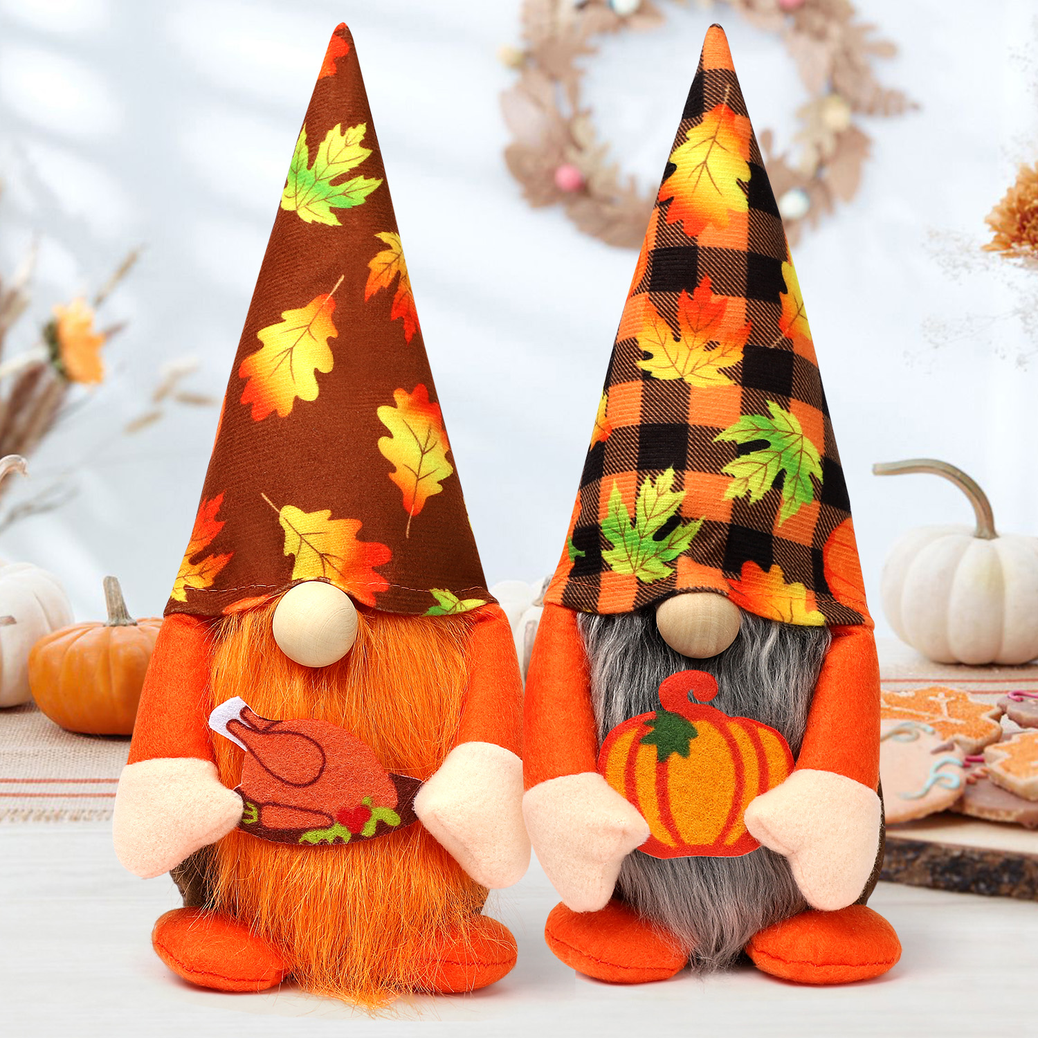 Big Dot of Happiness Happy Thanksgiving Table Decorations Fall