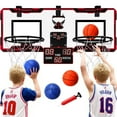 thumbnail image 1 of Ayieyill 2 Player Indoor Basketball Hoop for Kids, Mini Basketball Hoop for Door with 4 Balls, Basketball Toys for Boys Girls Bedroom Office, 1 of 7