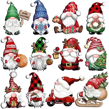 30PCS Mini Christmas Ornaments with Gold Hanging Thread, Assorted Resin ...