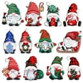 thumbnail image 1 of Ayieyill 24pcs Christmas Gnomes Hanging Ornaments, Ornaments for Christmas Tree, Christmas Decoration for Christmas Decor Party Supplies | Wooden, 1 of 7