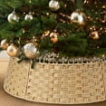 thumbnail image 1 of Ayieyill 26 Inch Christmas Tree Collar, Christmas Tree Skirt Cover for Christmas Tree Decorations | Wooden | Natural, 1 of 7