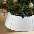 thumbnail image 1 of Ayieyill 28 Inch Christmas Tree Collar, Metal Christmas Tree Skirt, Water Base Protection, White, 1 of 7