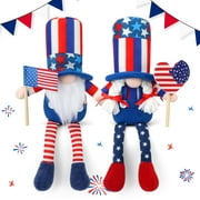 Ayieyill 2Pcs 4th of July Gnomes Patriotic Gnomes Decorations, American Independence Day Decor, Fourth of July Decoration 4th of July Decor