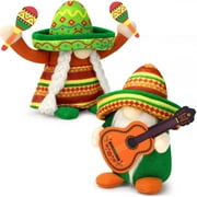 Ayieyill 2pcs Pinatas Mexican Gnomes Cinco de Mayo Decorations Tomte for Mexican Taco Tuesday, Gnomes Plush Mexican Decor, Cinco de Mayo Decorations Themed Party Supply Sets