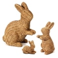 thumbnail image 1 of Ayieyill 3 Pcs Easter Rabbit Decor, Easter Rattan Bunny Resin Ornaments for Home Courtyard Tabletop to Enhance The Easter Atmosphere, 1 of 8