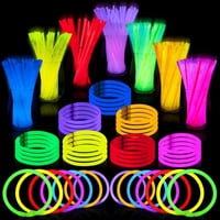 300-Piece Ayieyill Glow Sticks Bulk Party Pack