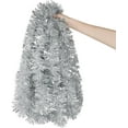 thumbnail image 1 of Ayieyill 33ft Tinsel Garland Hanging Christmas Tree Garland for Christmas Tree Decorations Indoor, Silver, 1 of 7