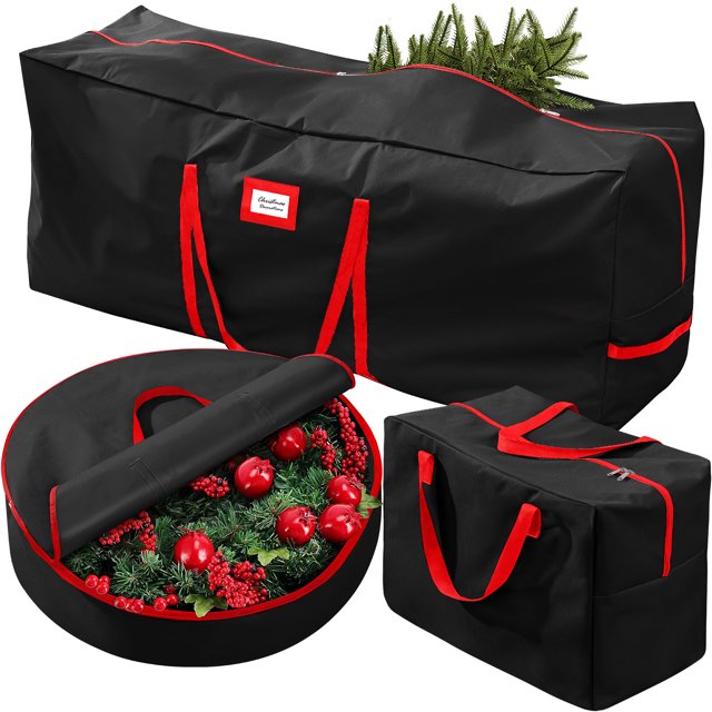 Ayieyill 3Pcs Christmas Tree Storage Bag, Christmas Tree Bag for 7.5 FT