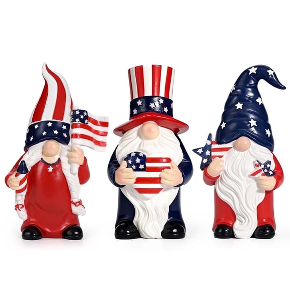 Ayieyill 3Pcs Patriotic Gnomes 4th of July Decorations Independence Day Decorations