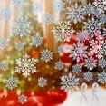 thumbnail image 1 of Ayieyill 46pcs Christmas Tree Decoration Snowflake Ornaments -Glitter Christmas Snowflake Hanging Ornaments Christmas Tree Ornaments, 1 of 7