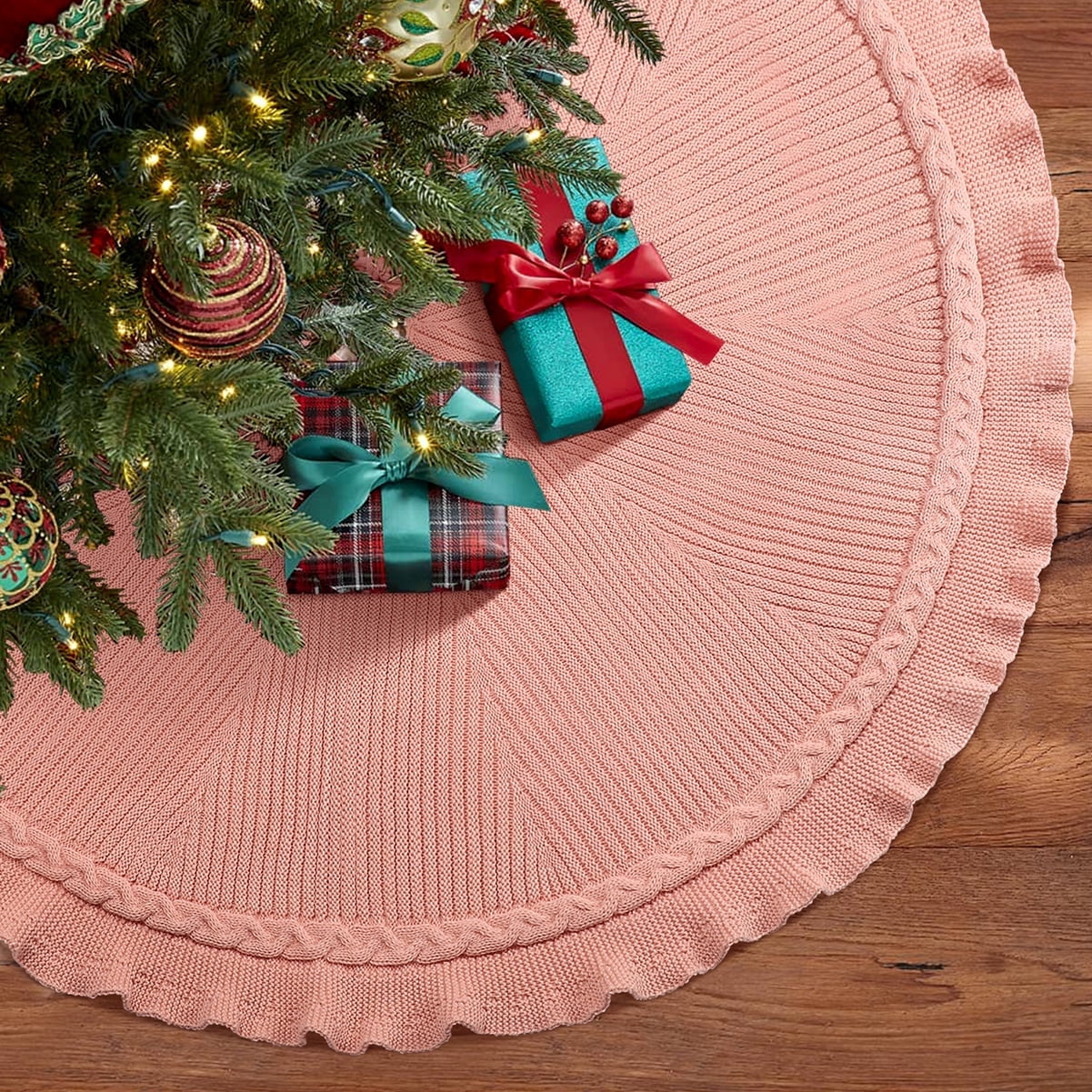 Pink Christmas Tree Skirt