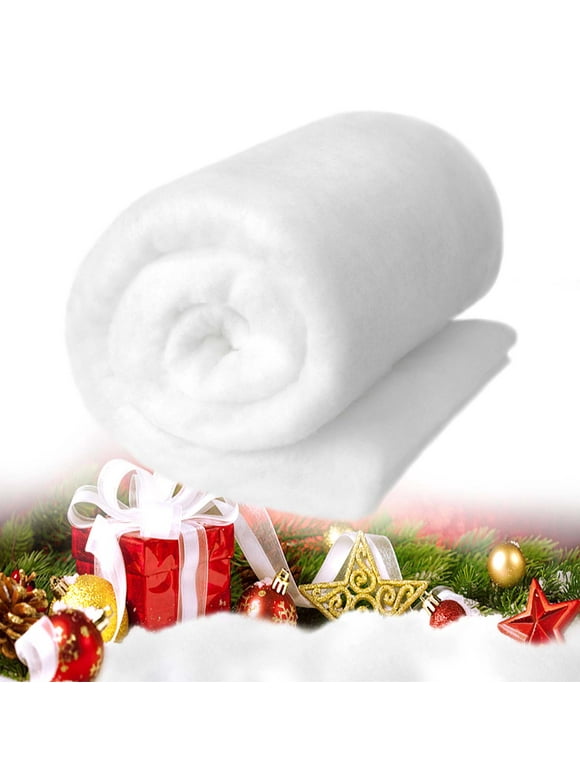 Ayieyill Christmas Snow Blanket Roll (2.6 x 7.8 Ft), Fake Snow Blanket Large Artificial Snow Roll for Christmas Decoration, Village Displays, Under the Christmas Tree