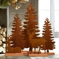thumbnail image 1 of Ayieyill Christmas Tabletop Decorations Indoor, 5pcs Tree and Reindeer Rustic Christmas Decor, 1 of 7