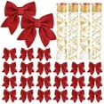 thumbnail image 1 of Ayieyill Christmas Bows Tree Decorations, Red Bows for Christmas Tree, 27Pcs, 1 of 8