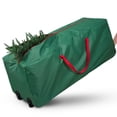thumbnail image 1 of Ayieyill Christmas Tree Storage Bag, Christmas Tree Bag - for 7.5 FT Artificial Trees, Zippered Bag, Carry Handles and Wheels for Easy Transport (Green), 1 of 7