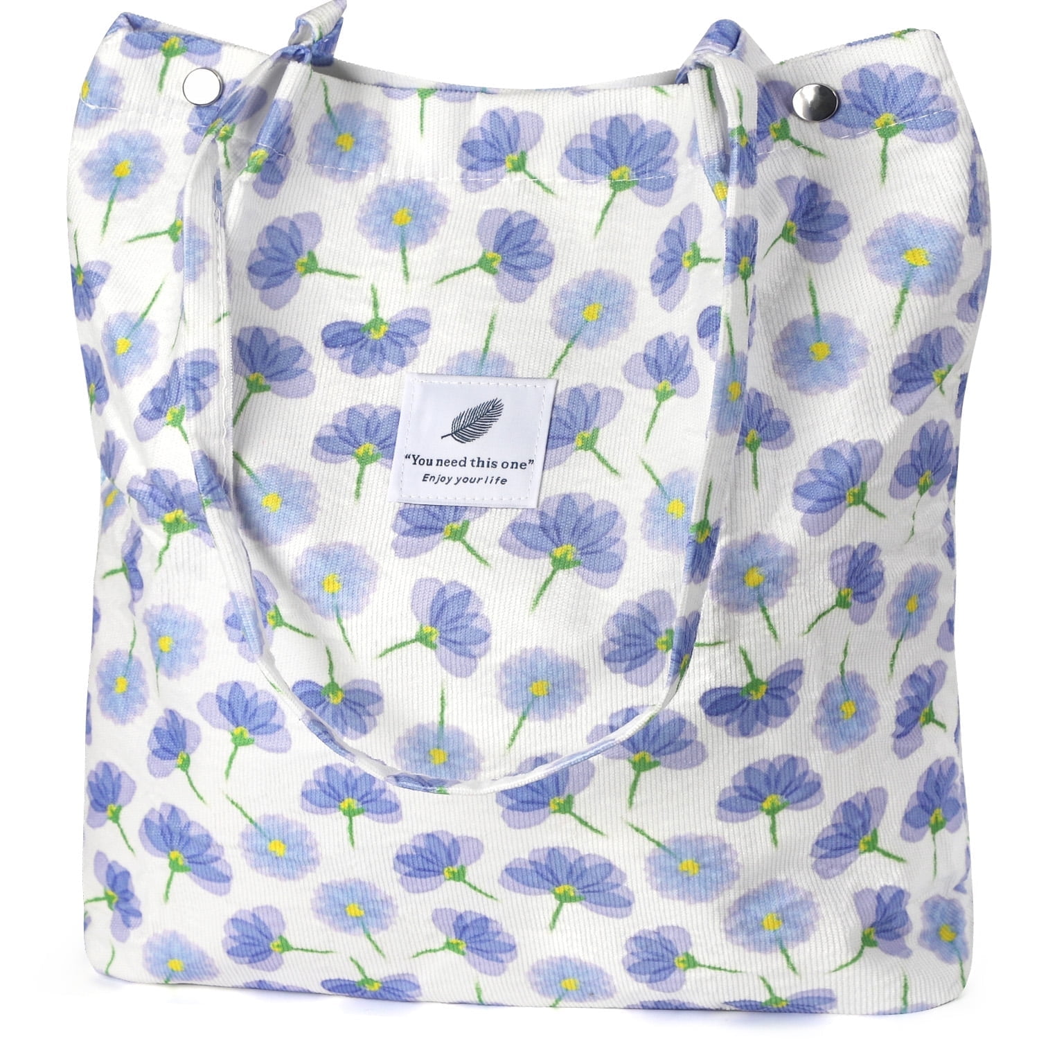 Walmart daily deals:  Ayieyill Corduroy Large Tote Bag for Women, Girls & Ladies. Canvas, Shoulder, Hippie Purse with Inner Pocket