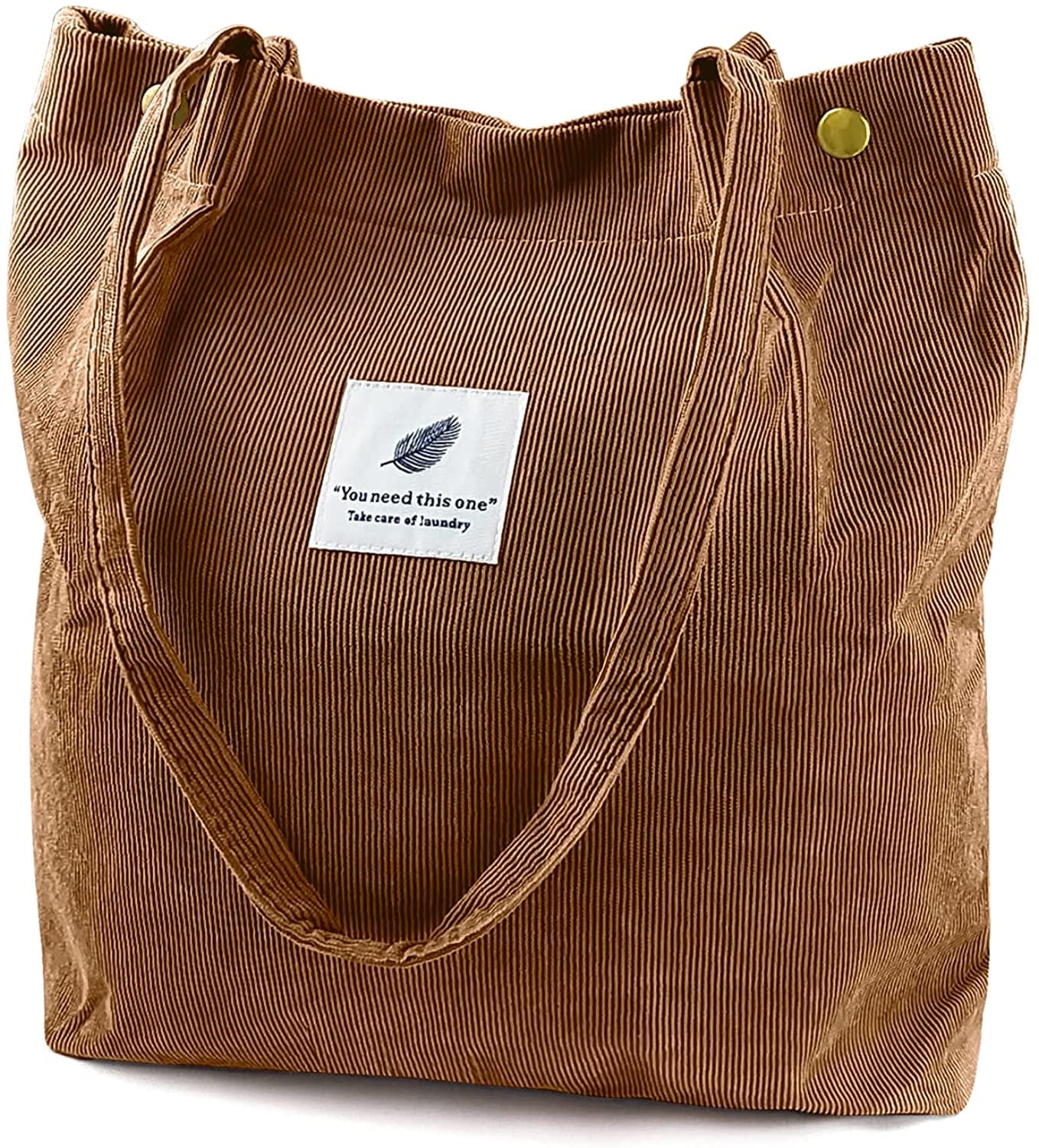 Brown Corduroy Tote