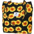 thumbnail image 1 of Ayieyill Corduroy Tote Bag for Women Girl Canvas Shoulder Cord Purse with Inner Pocket (Sunflowers), 1 of 8