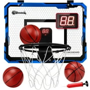 Ayieyill Easy Assemble Toy Sports Equipment with Basketball Hoop, Blue, 15.70 x 1.00 x 11.80 Inches