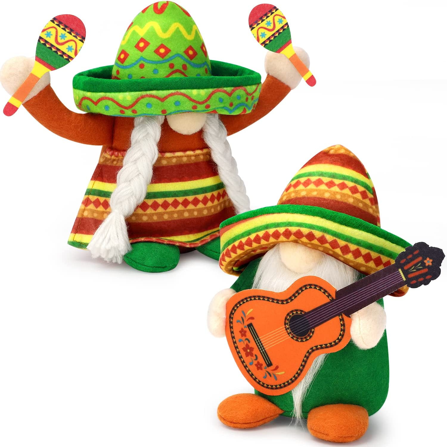 Ayieyill Mexican Gnomes Plush Decorations, Handmade Fiesta