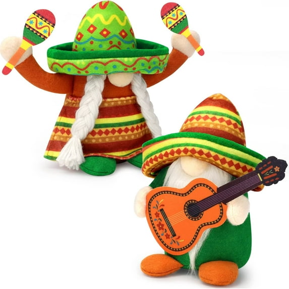 Ayieyill Mexican Cinco de Mayo Multicolor Polyester Decoration, Set of 2