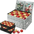thumbnail image 1 of Ayieyill Premium Christmas Ornament Storage Container - Holds Up to 72-4” Ornaments Durable 600D Fabric - Adjustable Dividers - 3 Individual Trays - Gray, 1 of 7