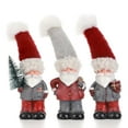 thumbnail image 1 of Ayieyill 3pcs Santa Claus Decoration Handcrafted Standing Santa Claus Statue for Christmas Table Decorations Indoor - 7.8", 1 of 8