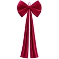 thumbnail image 1 of Ayieyill Burgundy Velvet Christmas Tree Topper Bow, 51 Inch Large Bow for Christmas Tree Decorations, 1 of 7