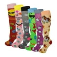 thumbnail image 1 of Ayla 6 Pairs Kids Big Girls Youth Baby Children's Novelty Design Knee High Socks, 1 of 3