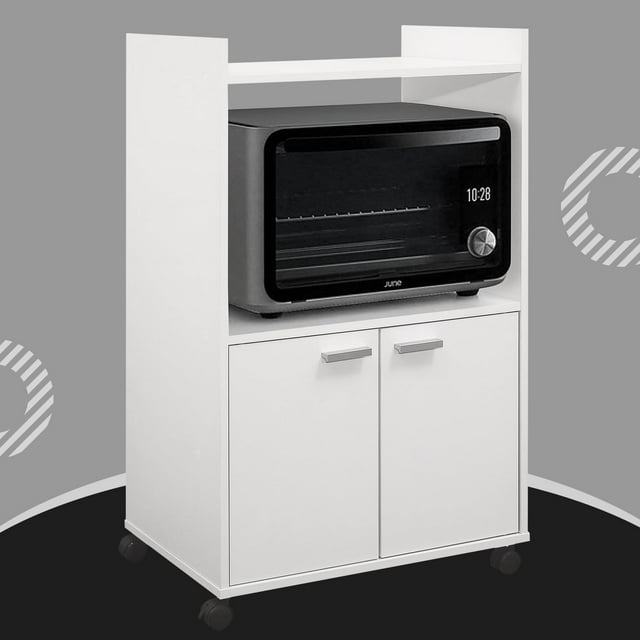 Ayla Microwave with Storage and Upper Shelf for Kitchen