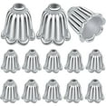 thumbnail image 1 of Aylifu 100pcs Antique Silver Flower Beads Caps Tibetan Alloy Vintage Tassel End Caps Loose Spacer Beads Cones for DIY Earring Bracelet Necklace Jewelry Making, 1 of 7