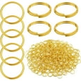 thumbnail image 1 of Aylifu 500pcs 10 mm Golden Round Split Jump Rings Double Loop Split Rings Wire Connectors Accessories for DIY Keychains Organization Earring Crafts Jewelry Making, 1 of 6