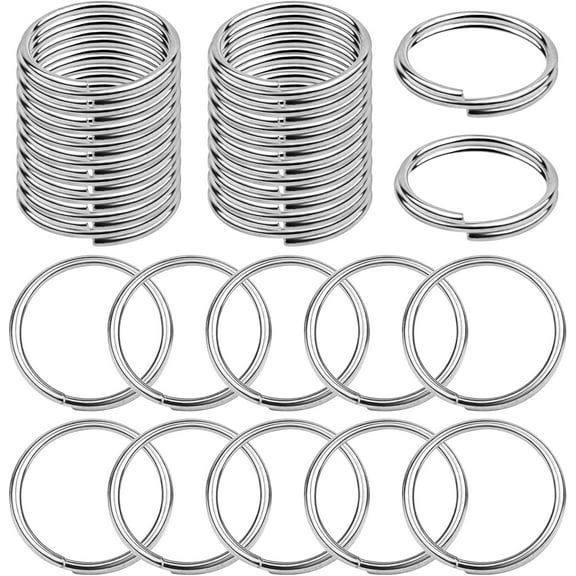 Aylifu 500pcs 10 mm Silver Alloy Split Jump Rings Double Loop Split Rings Round Wire Ring Connectors for DIY Necklace Bracelet Jewelry Making Crafting Findings