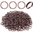 Split Key Chaains Aylifu Split Rings, Antique Red Copper Mini Round Alloy Double Loop ...