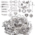 thumbnail image 1 of Aylifu Words Connector Charms, 50 Pieces Mixed Word Letter Connector Pendant Infinity Symbol Link Charms Findings for DIY Necklace Bracelet Jewelry Making, 1 of 7