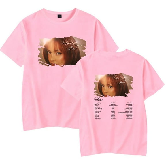 Ayliva 2025 Tour Merch T-Shirt Women Men Casual Crewneck Short Sleeve Fashion Tee