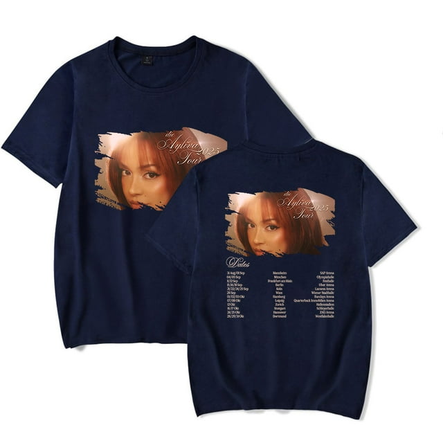 Ayliva 2025 Tour TShirt Merch Summer For Women/Men Unisex Oneck Short
