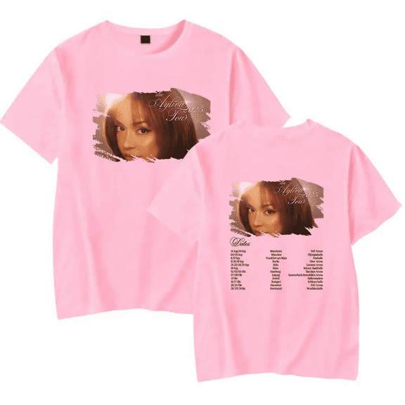 Ayliva 2025 Tour Tee Women Men Crewneck Fashion Short Sleeve T-shirt