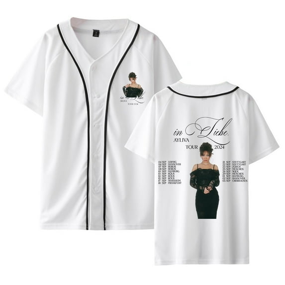 Ayliva In Liebe Tour 2024 Jersey Unisex Casual Short Sleeve Shirt Baseball Jersey