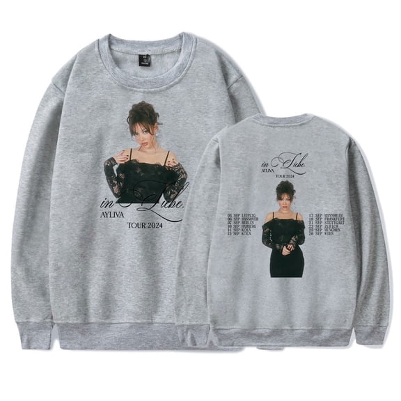 Ayliva In Liebe Tour 2024 Pullover Men Women's Long Sleeve Sweatshirt Harajuku Streetwear Casual Clothes