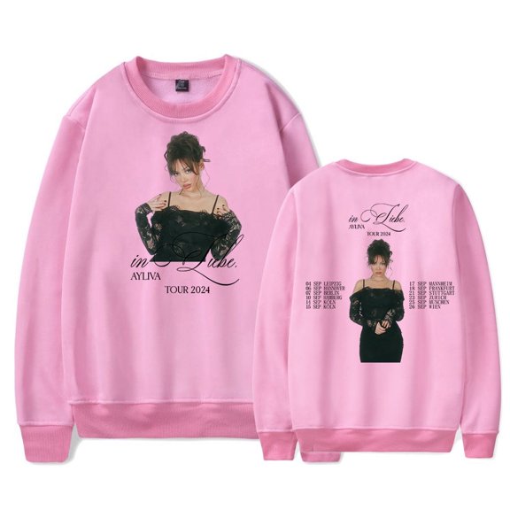 Ayliva In Liebe Tour 2024 Pullover Men Women's Long Sleeve Sweatshirt Harajuku Streetwear Casual Clothes