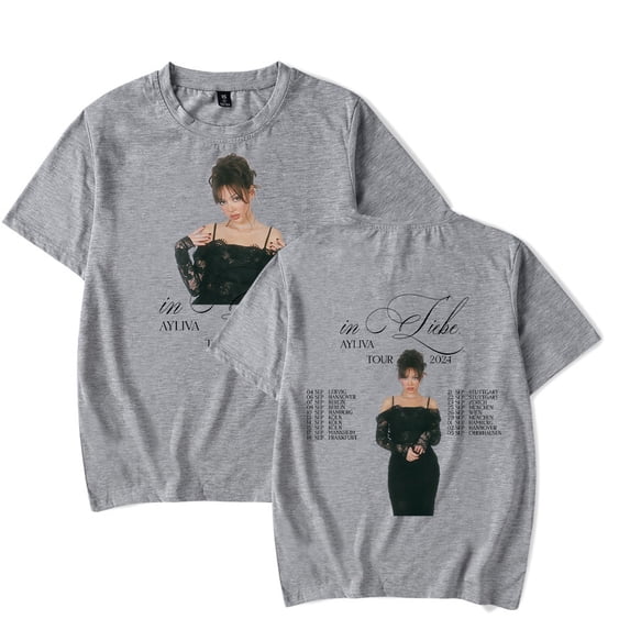 Ayliva In Liebe Tour 2024 T-shirt New Women Men Casual Fashion Short Sleeve Tee