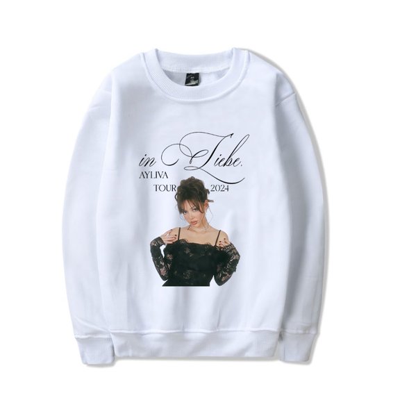 Ayliva In Liebe Tour Sweatshirt Unisex 2024 Singer Crewneck Sweater Fashion Long Sleeve