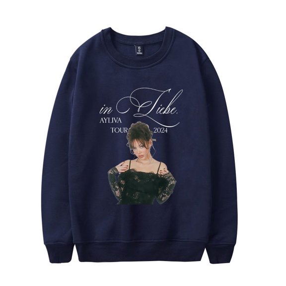Ayliva In Liebe Tour Sweatshirt Unisex 2024 Singer Crewneck Sweater Fashion Long Sleeve