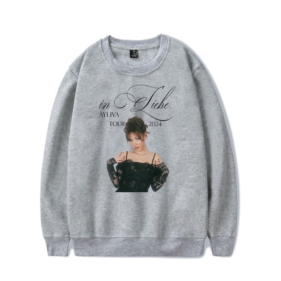 Ayliva In Liebe Tour Sweatshirt Unisex 2024 Singer Crewneck Sweater Fashion Long Sleeve