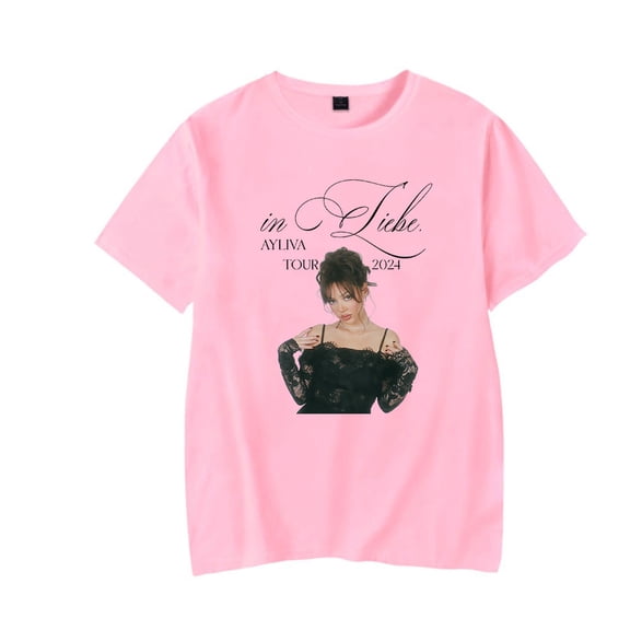 Ayliva In Liebe Tour T-shirt 2024 Singer Merch Women Men Casual Fashion Short Sleeve Tee