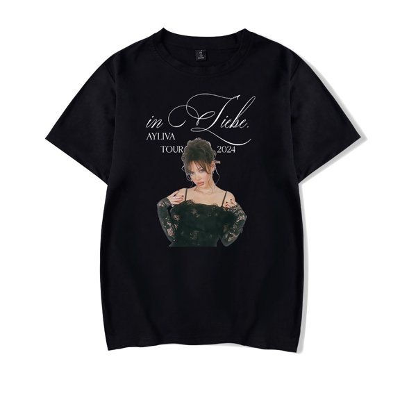 Ayliva In Liebe Tour T-shirt 2024 Singer Merch Women Men Casual Fashion Short Sleeve Tee