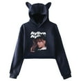 Ayliva Merch 2025 World Tour Streetwear Cat Ears Hoodie Long Sleeve