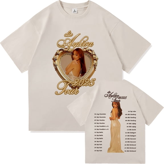 Ayliva Merch Shirts Tour 2025 T Shirt Summer Fashion Men/Women Harajuku Graphic Retro T-Shirt Casual Vintage Cotton Tees Shirts