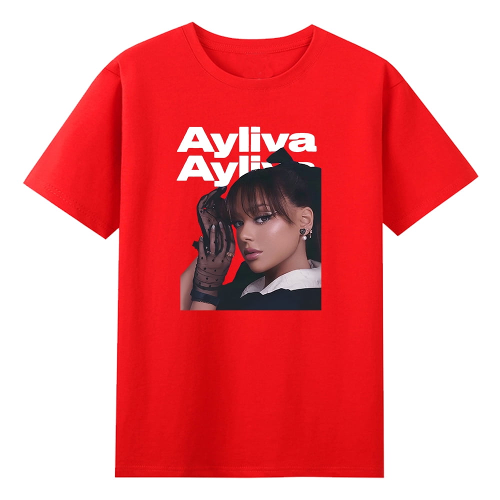 Ayliva Merch Tshirt 2025 World Tour Crewneck Short Sleeve Cotton Tee